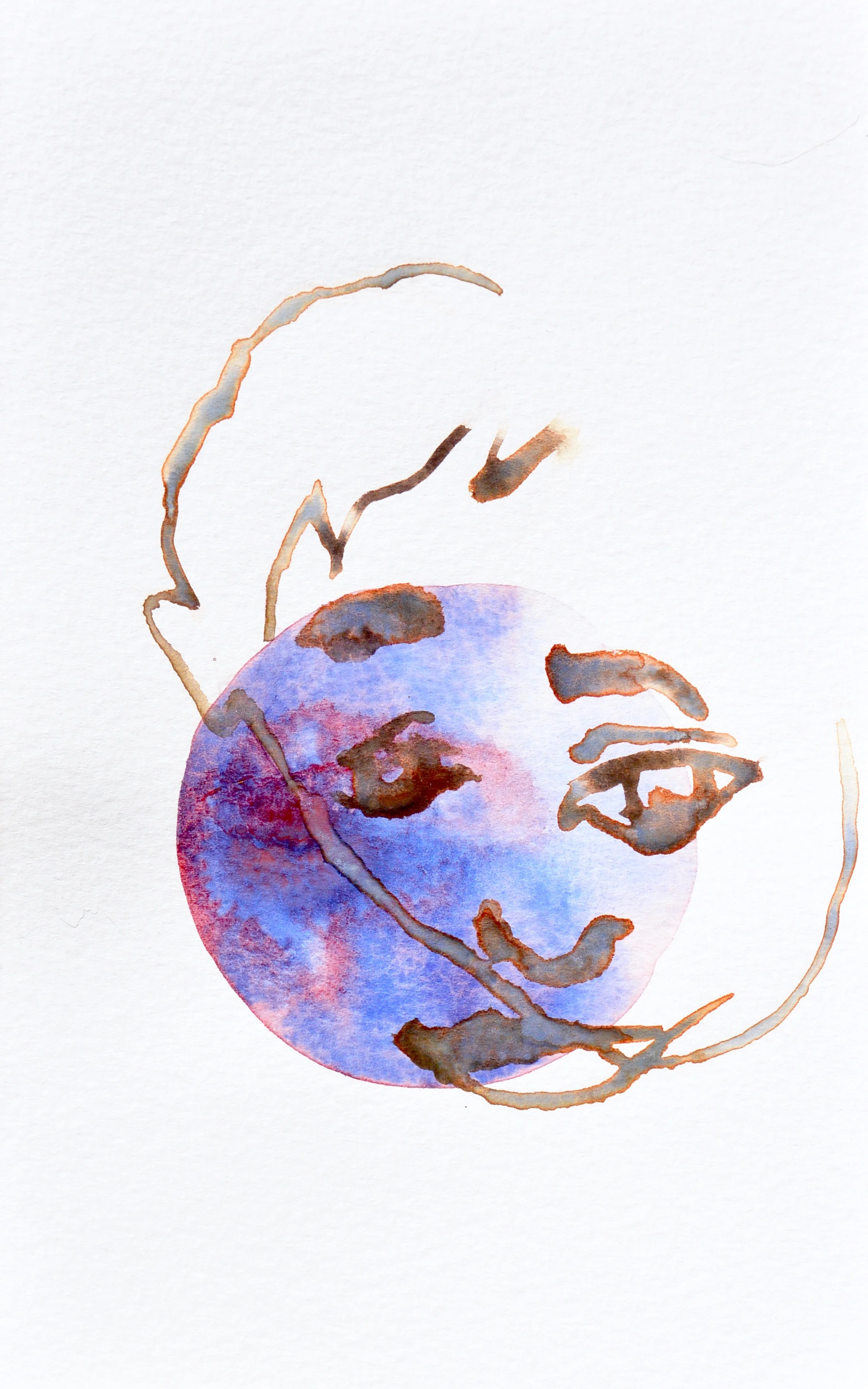 tootles , 2016. Watercolor. 8 x 5 in.