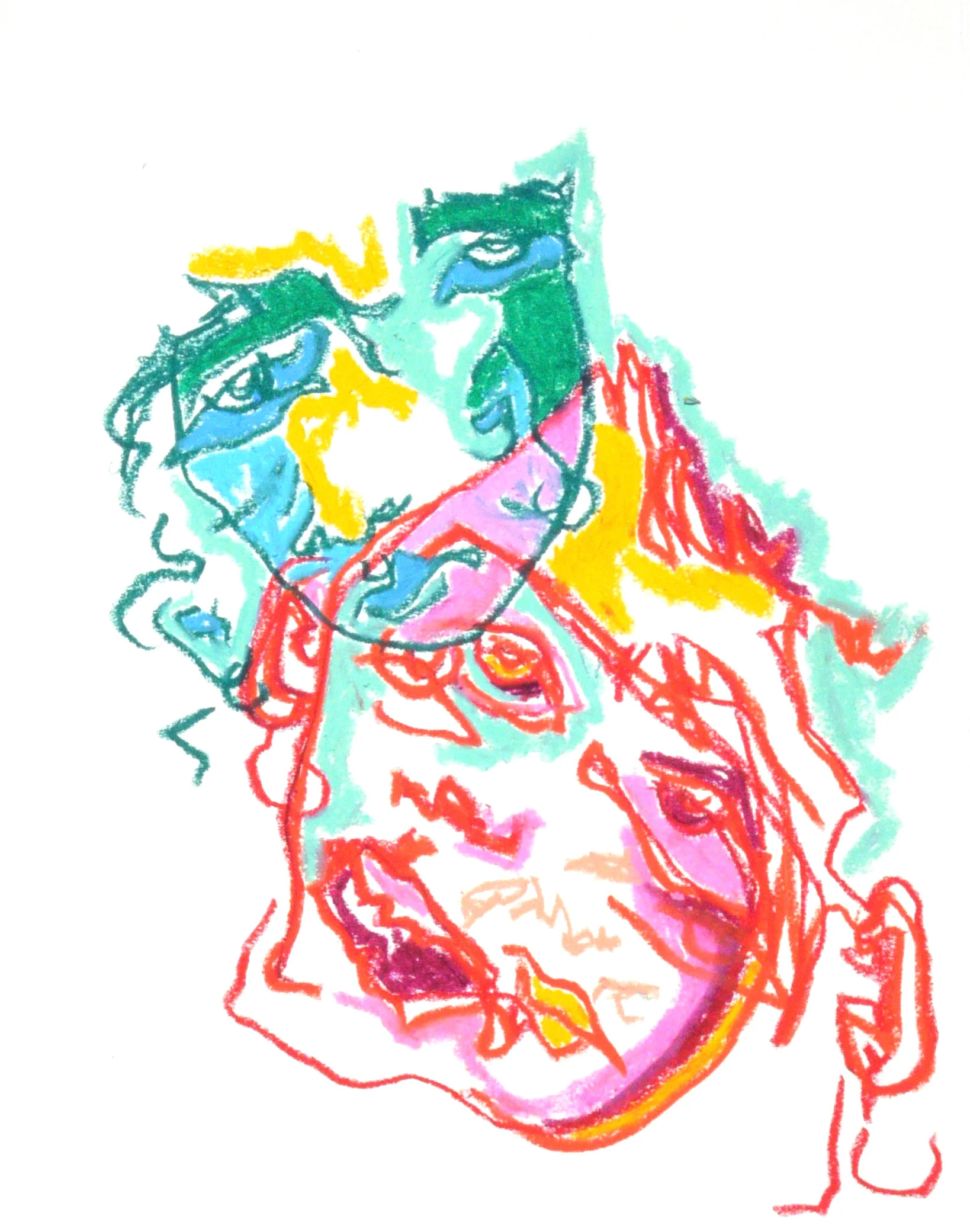 Bini , 2019. Oil Pastel. 14 x 11 in.