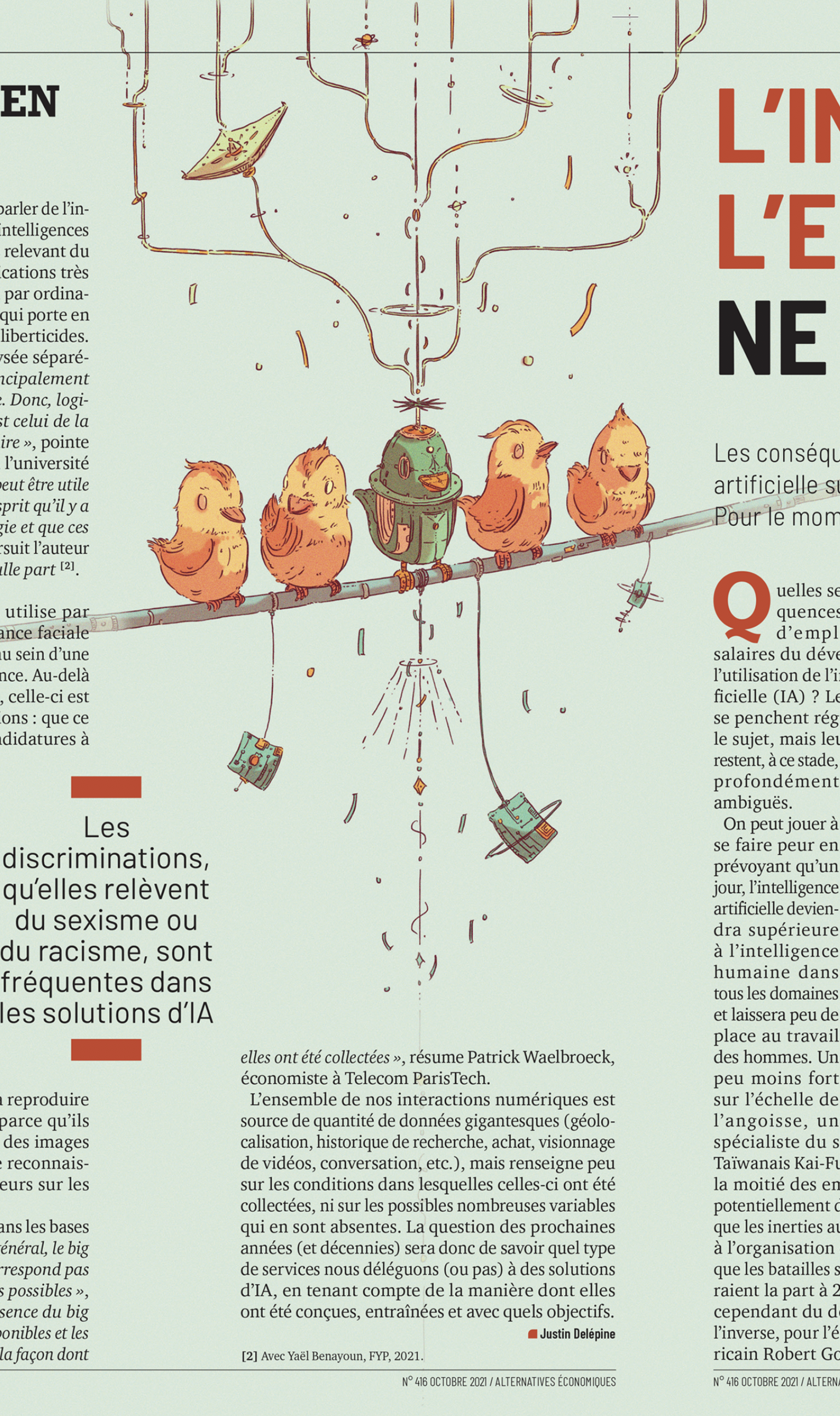 art for the French magazine alternatives economics