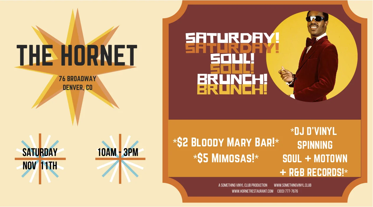 Saturday Soul Brunch at The Hornet!