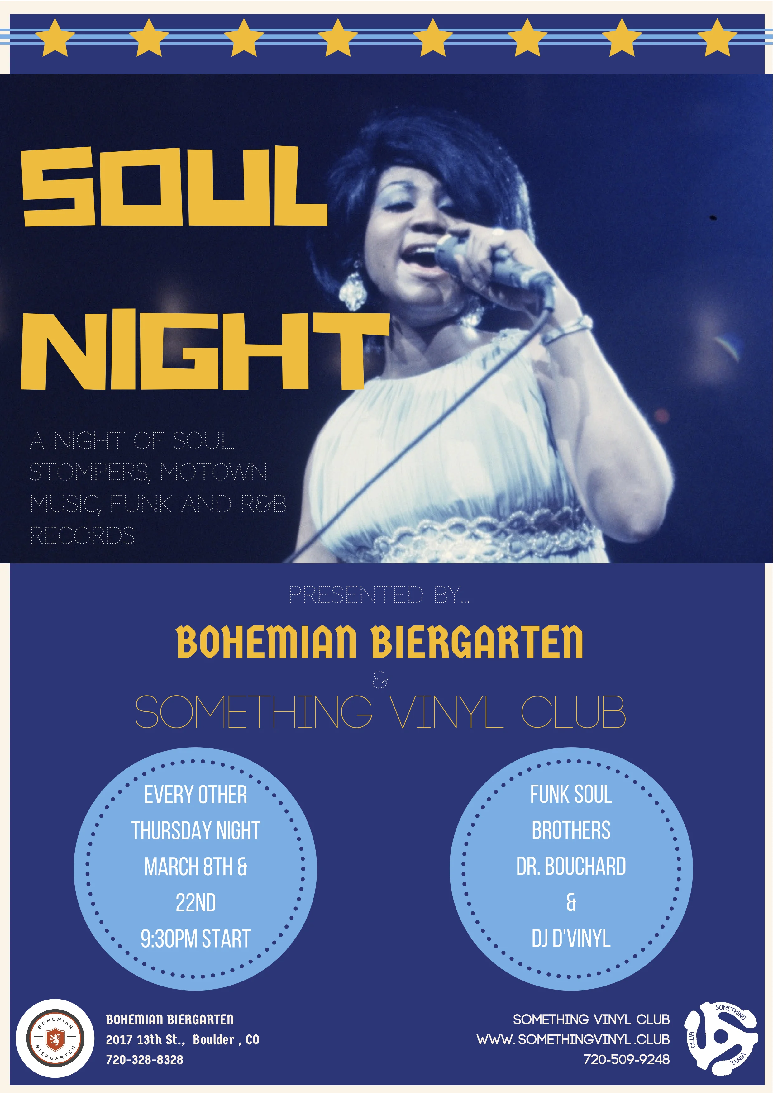 SOUL NIGHT @ The Bohemian Biergarten!
