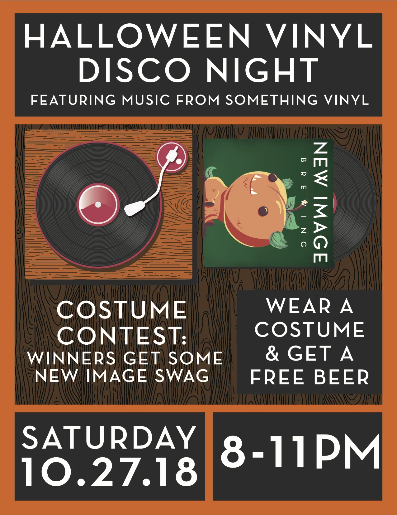 Halloween Vinyl Disco Night @ New Image Brewing