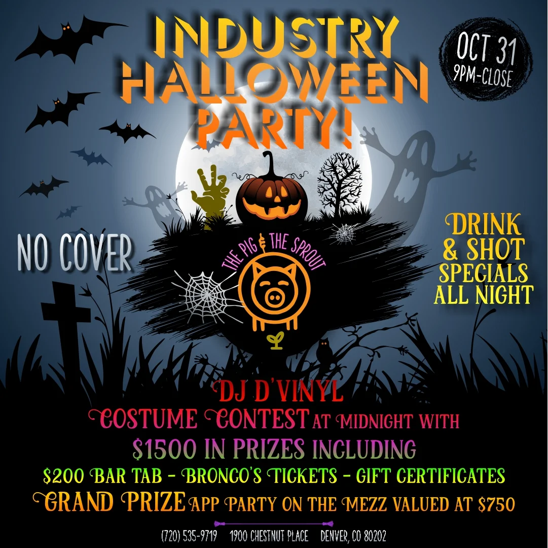 Halloween Industry Party @ The Pig &amp; The Sprout