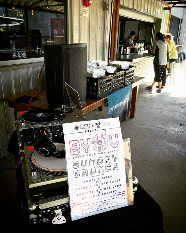 BYOV (that&rsquo;s V as in &ldquo;Vinyl&rdquo;) Brunch is here at @irontondistillery every Sunday- what records are you gonna bring? 🎚🍳🍹
.
If you didn&rsquo;t bring your LPs no worries- we&rsquo;ve got crates of records for sale, too! Flip through