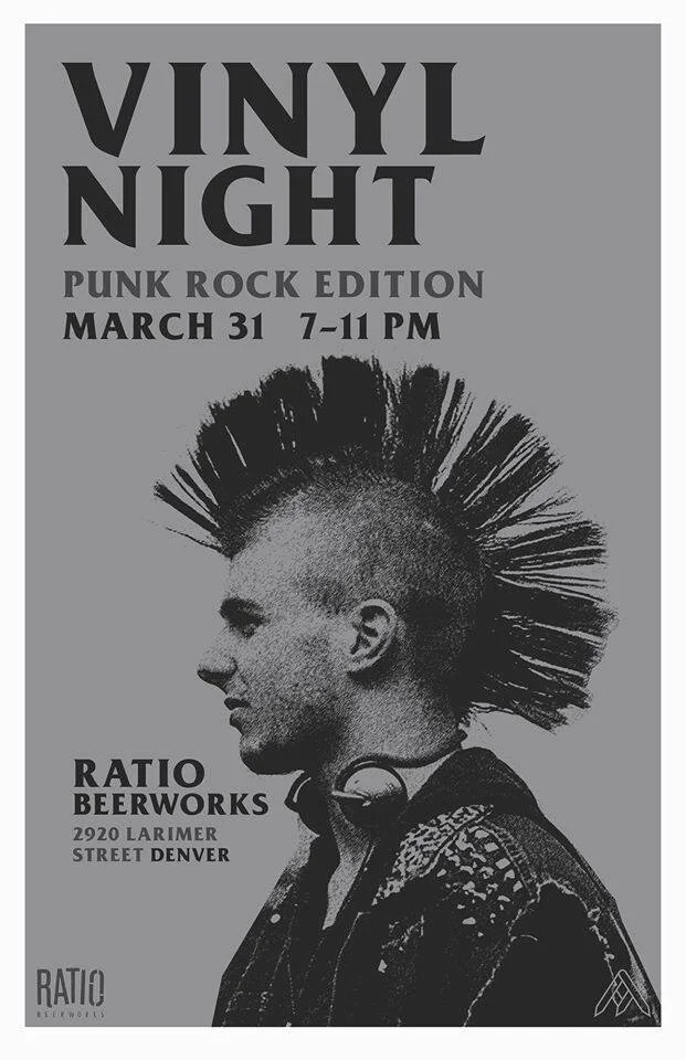 (CANCELED) Vinyl Night @ Ratio Beerworks (Punk Rock Edition)