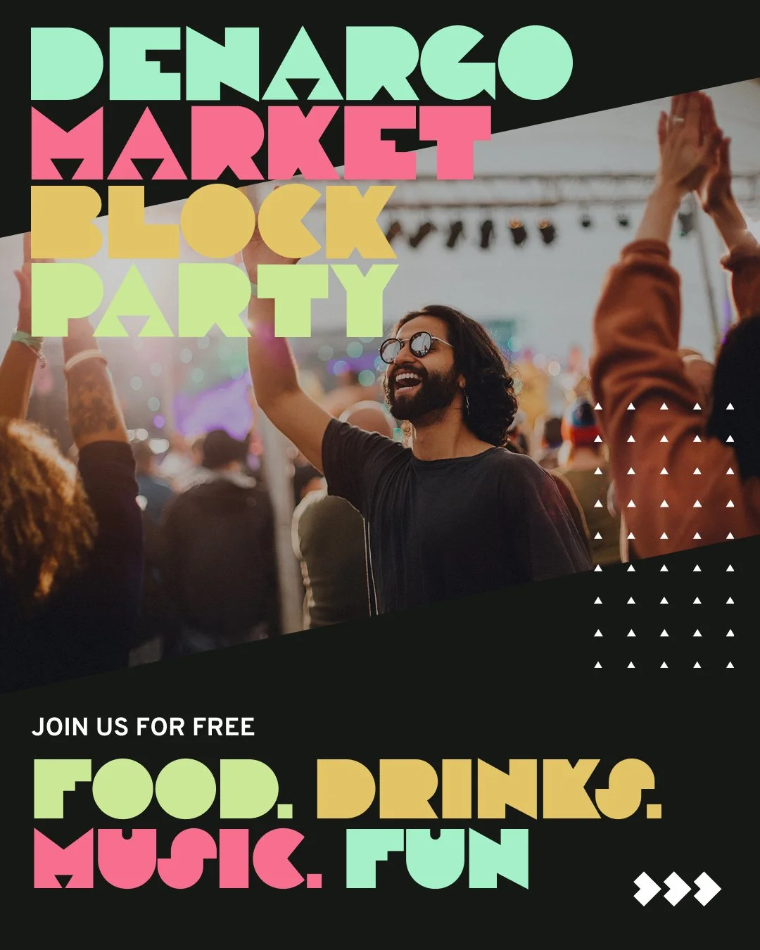 Get ready, Denver! The Denargo Market Block Party is coming your way!
๐
Thursday, September 4 | 4–8 PM
๐ 28th & Chestnut Pl, Denver, CO 80216
We're celebrating the grand opening of the new Public Realm at Denargo Market with an evening