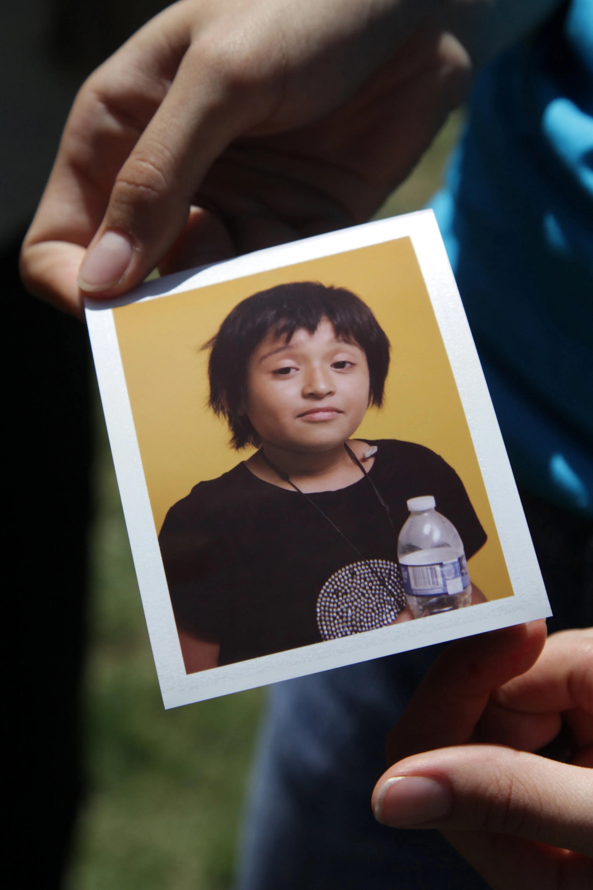 HOLA Polaroid portrait from Swap/Meet photo booth at MacArthur Park, Los Angeles, CA, 2013