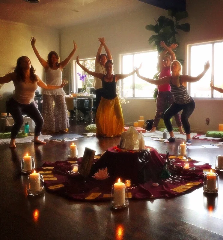 Dancing goddess's at Goddess Sessions
