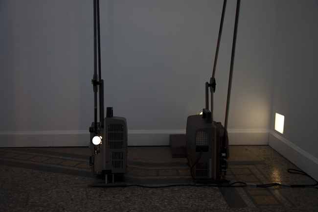 Ray and Slight Landscape , 16mm film installation pieces (installed side by side) Roots and Culture Gallery, Chicago IL