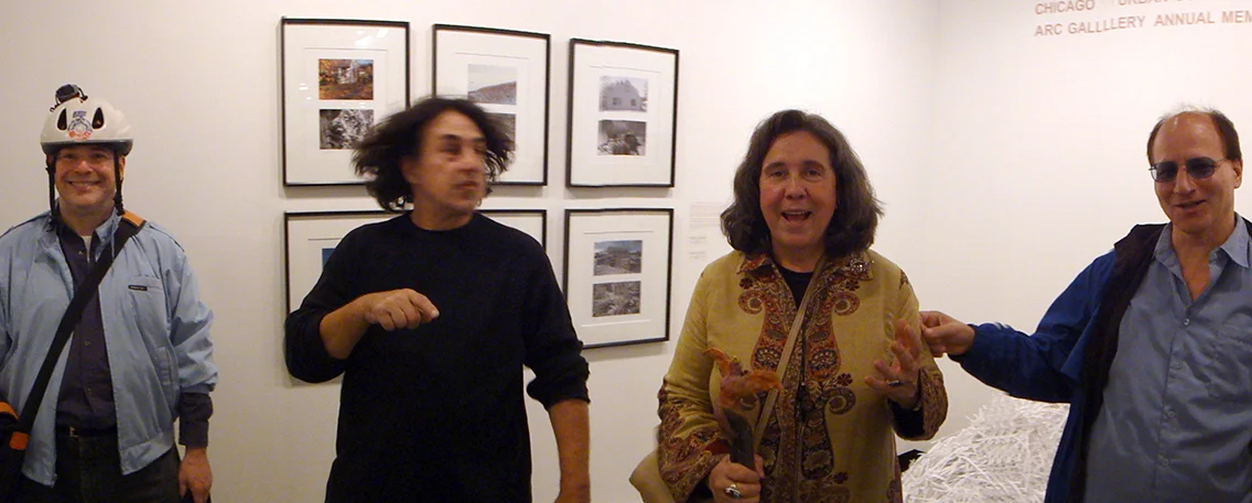 Peter Kostakis, Ron, Nanc and MM, blue man. ARC gallery.©2010 photo :David Bechtol