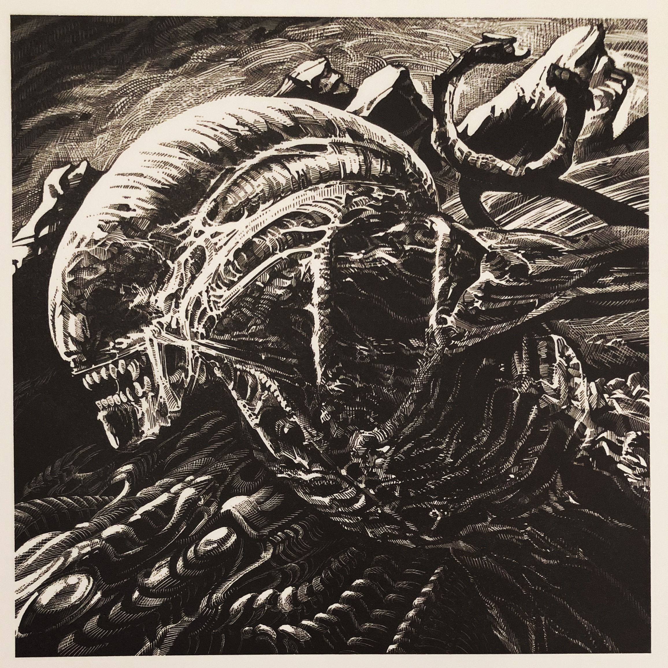 XENOMORPH Relief Print