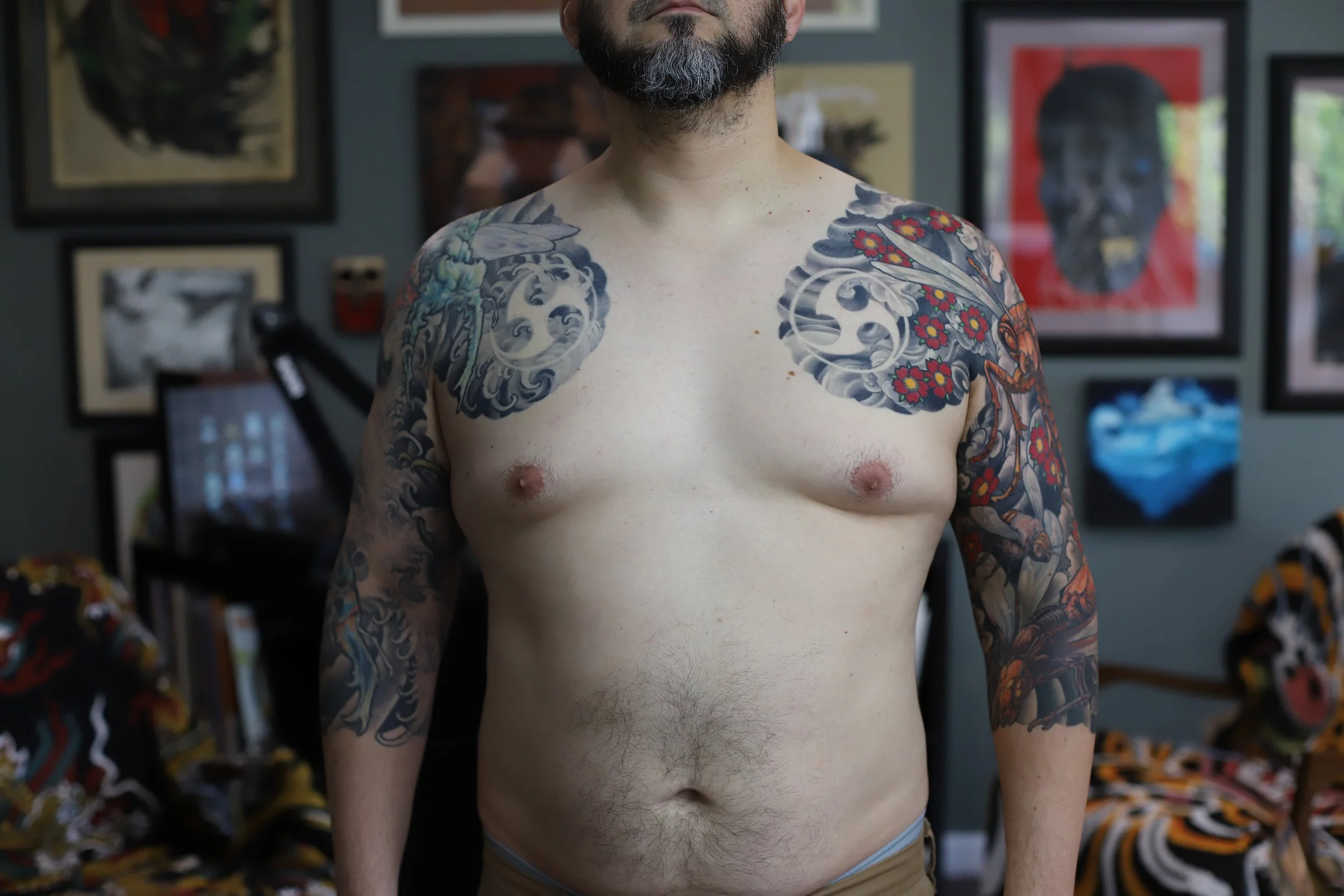 tampa florida japanese chest tattoo sleeves