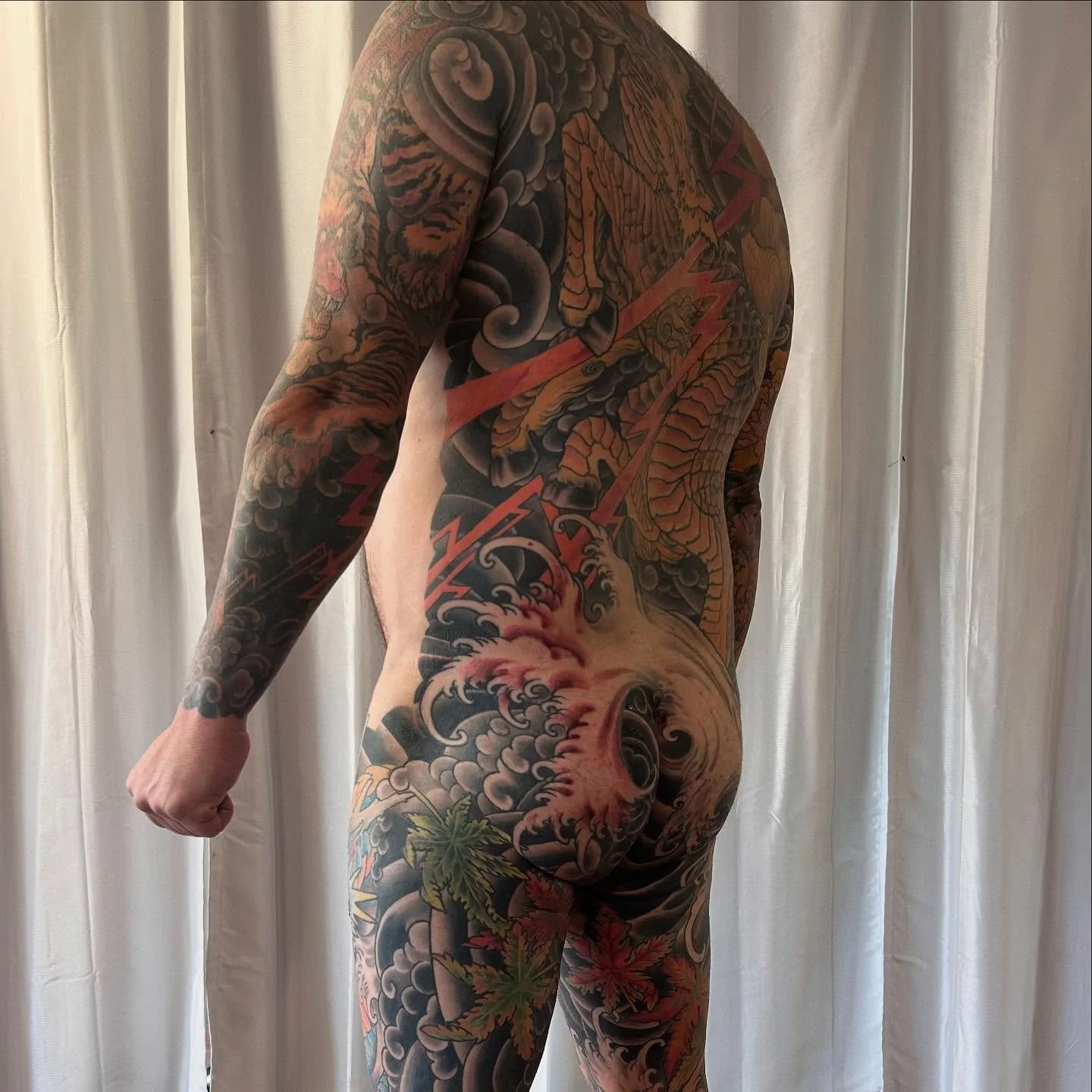 Wrapping up a back piece is always bitter sweet. Thankful to these clients for their trust and dedication 🙏