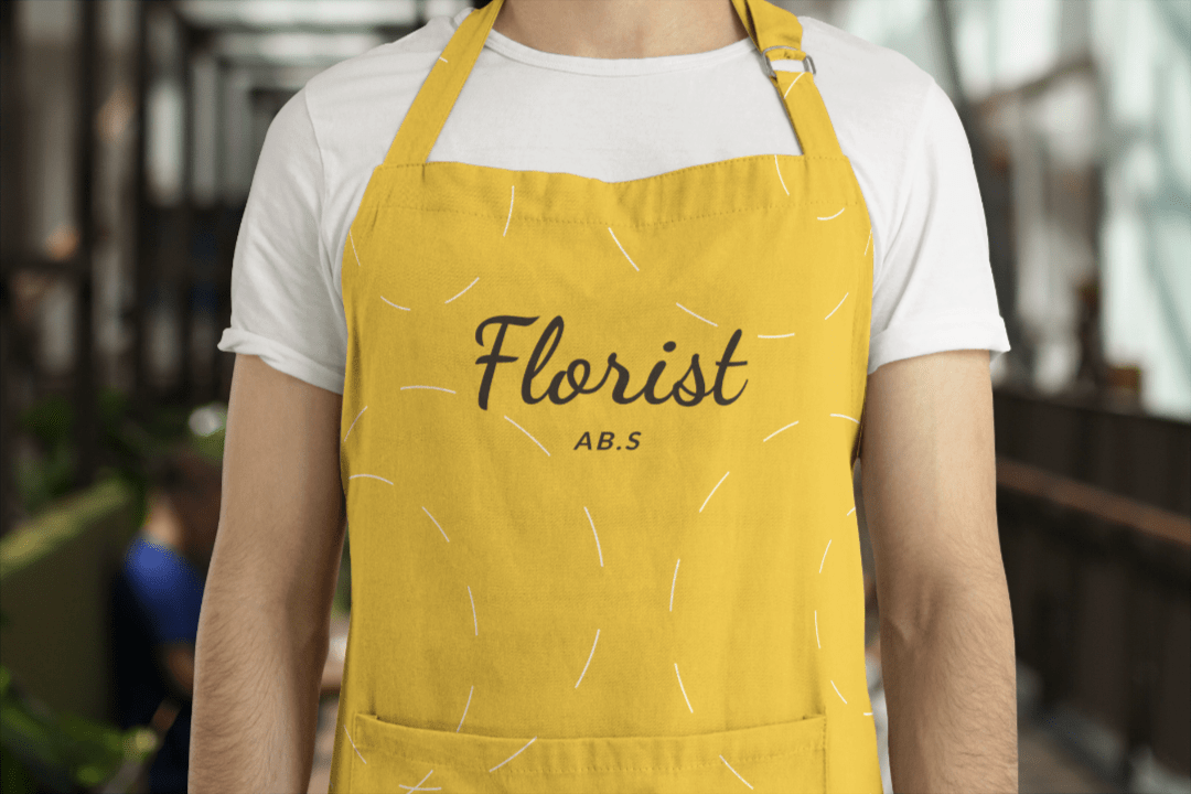 Download Apron Mockup Scene With Model