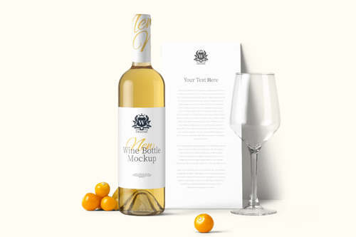 Download Wine Bottle Mockup Scene