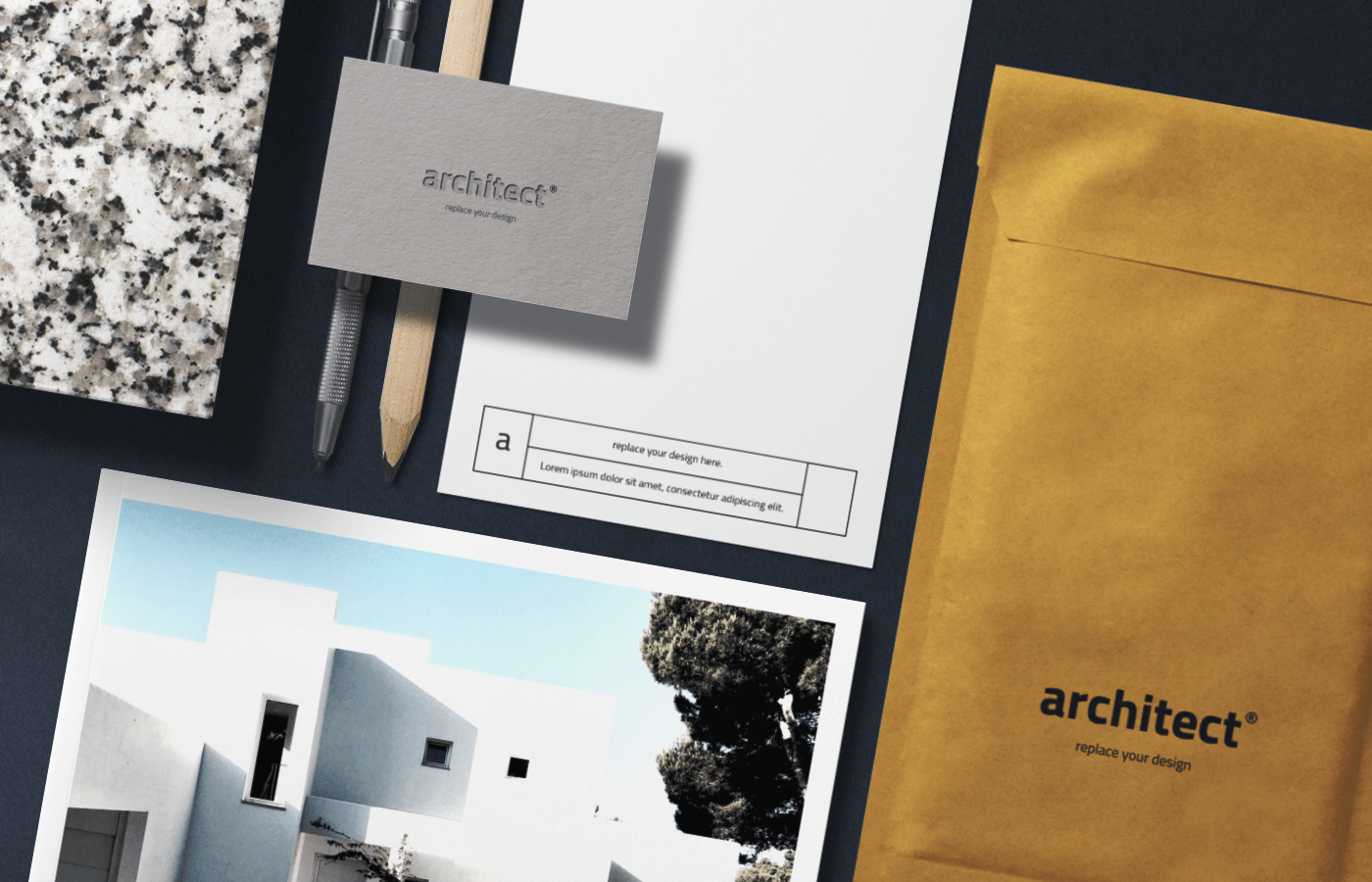 Download Architects Branding Mockup Scene
