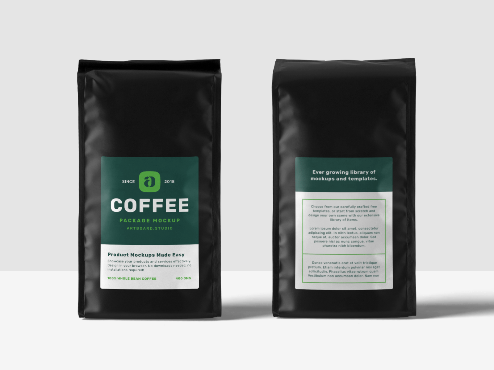 Download Coffee Packaging Mockup Scene