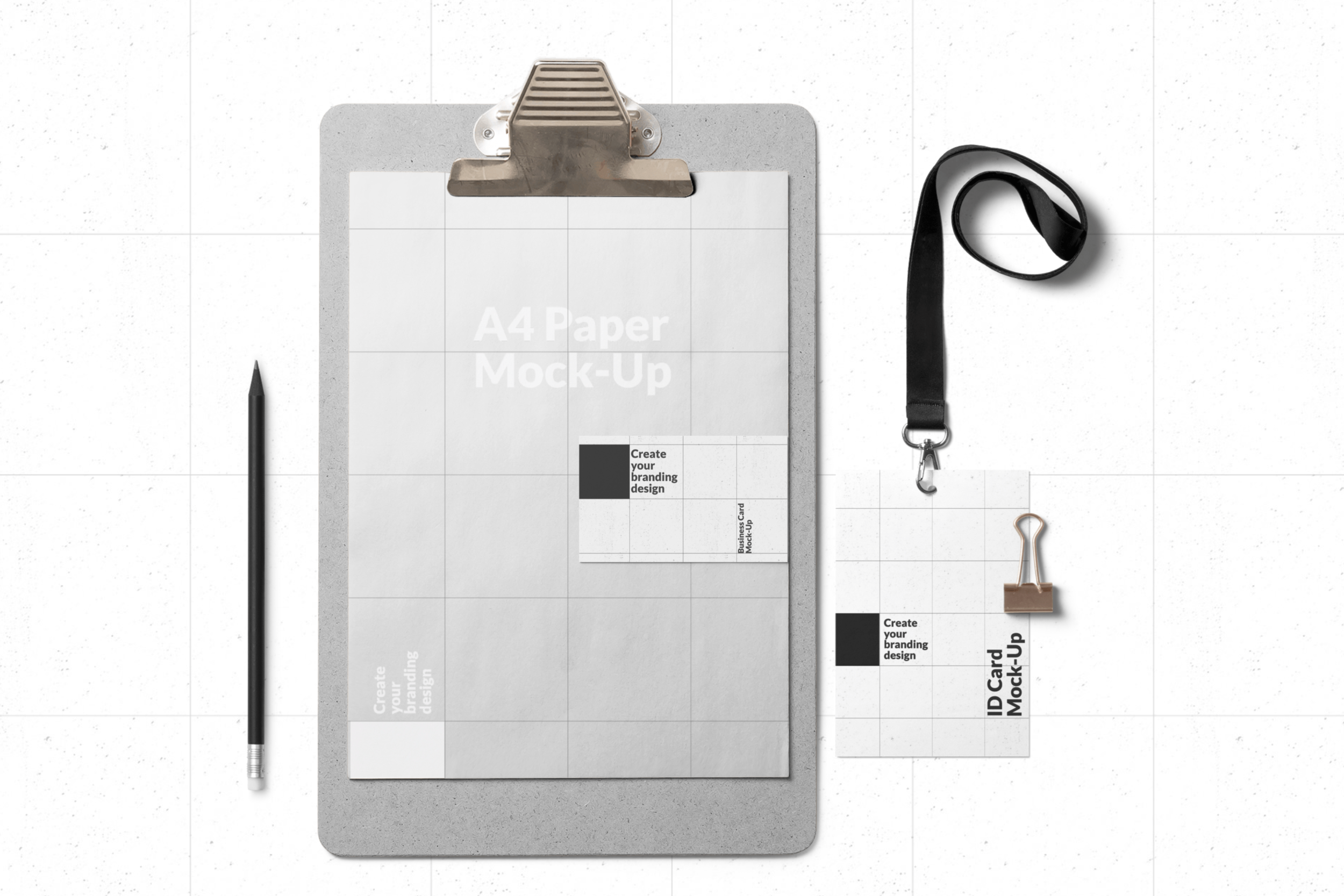 Download Minimal Style Stationery Branding Mockup Scene
