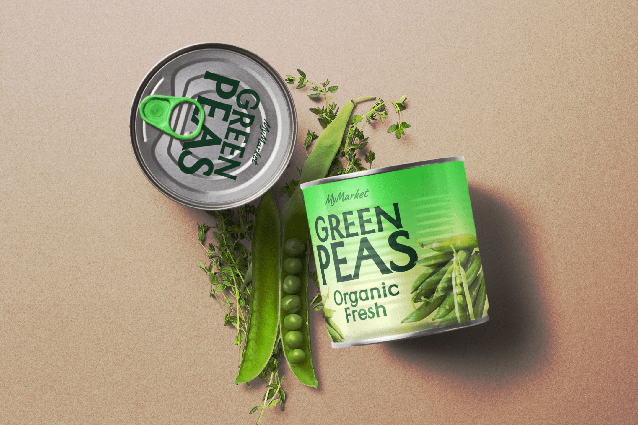 Download Can Container Packaging Mockup Scene