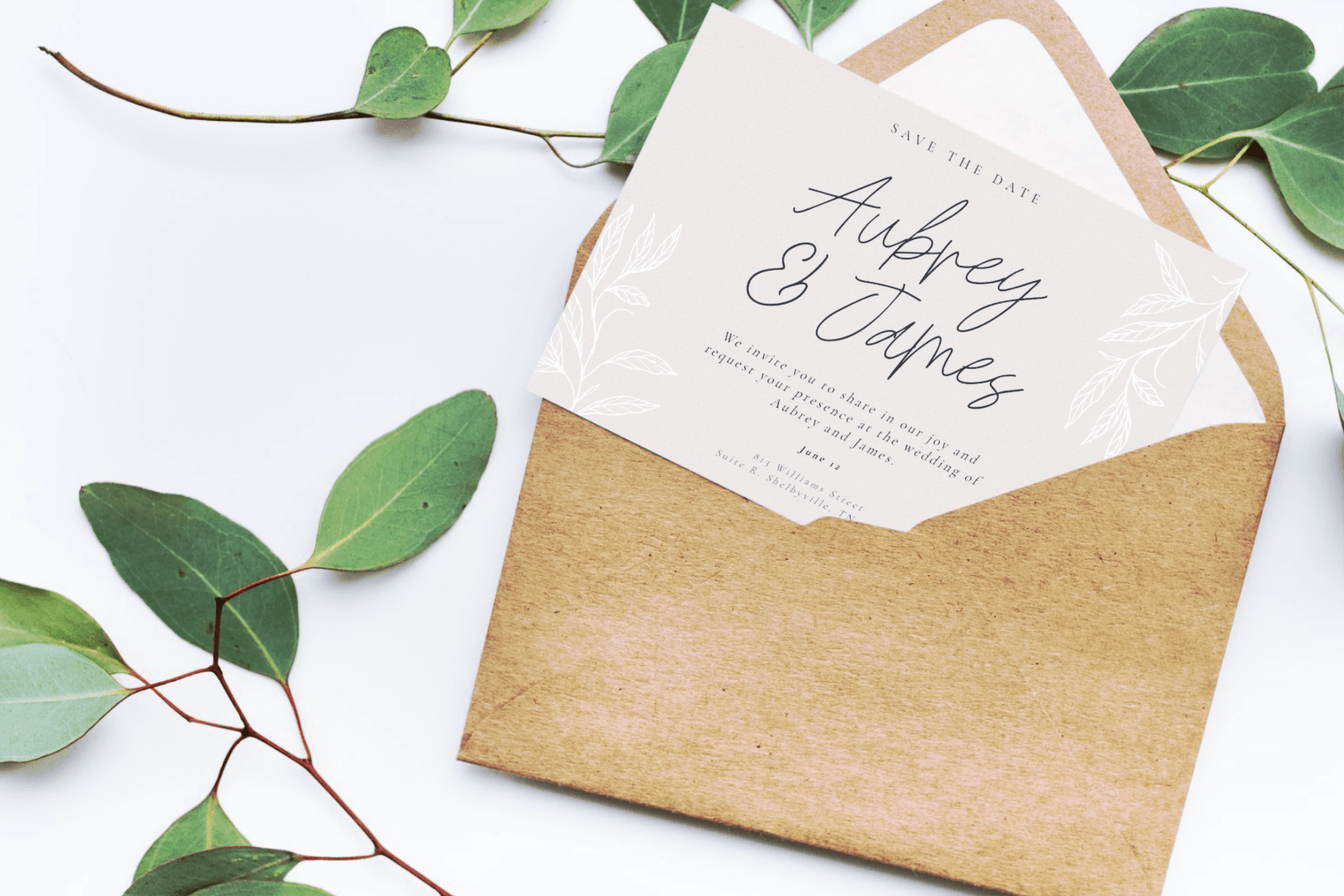 Download Free Greeting Card And Envelope Mockup Scene