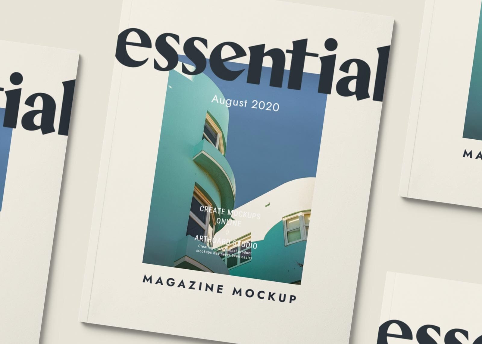 Download Magazine Cover Mockup Template