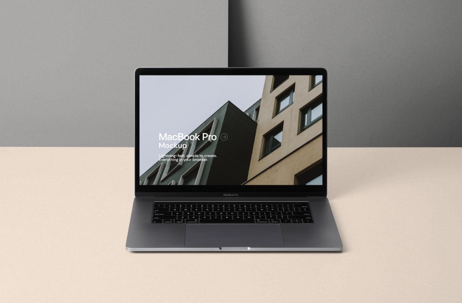 Download Macbook Pro Mockup With Customizable Environment