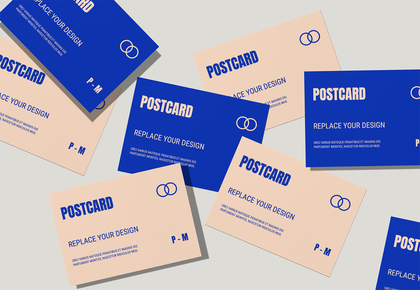 Download A6 Postcard Mockup Scene