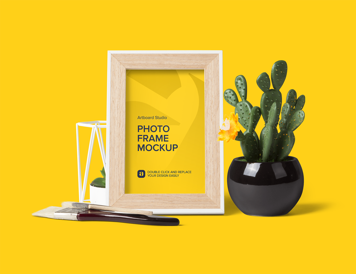 Download Photo Frame Mockup Scene