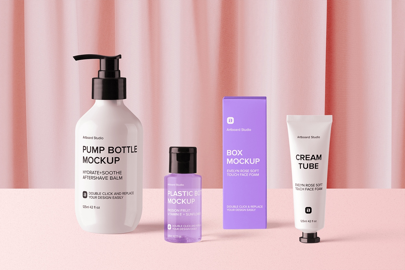 Download Cosmetic Products Mockup Template