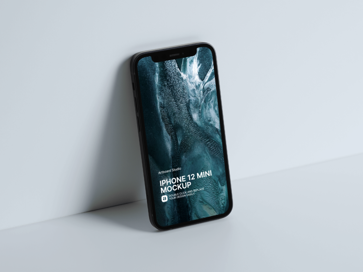 Download Iphone 12 Mini Mockup Scene