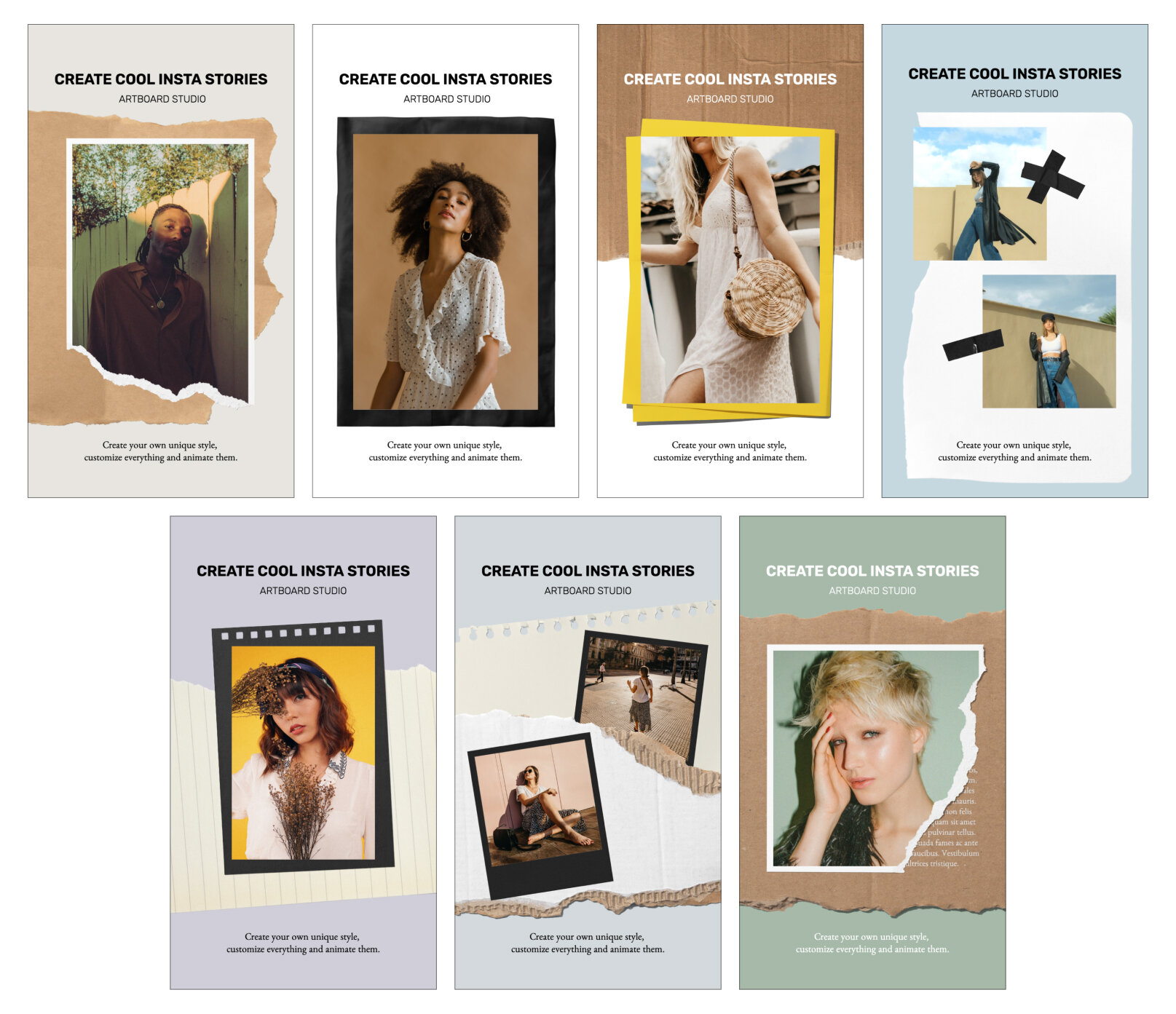 Download Ripped Paper Instagram Story Templates