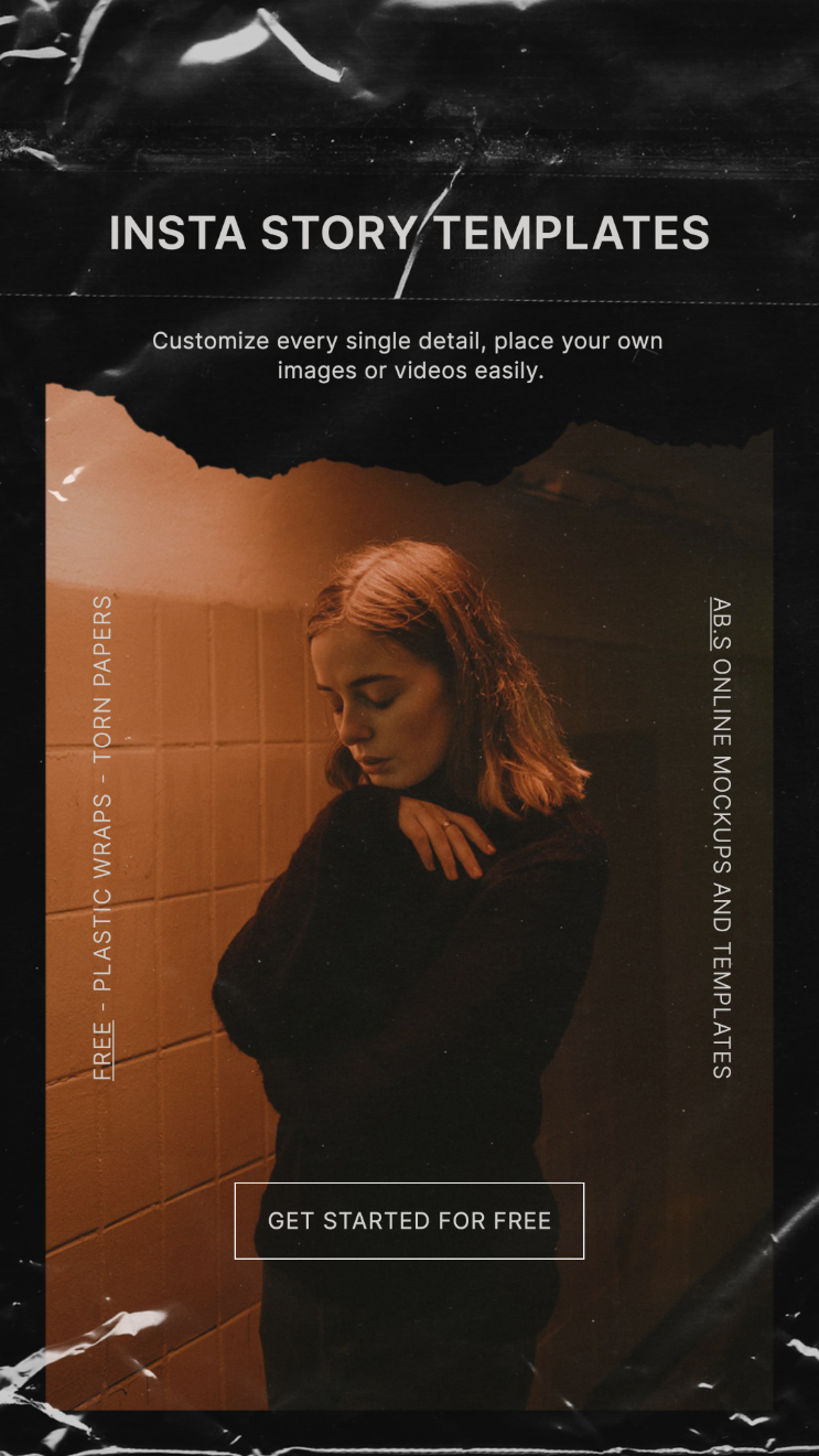 Download Free Black Grunge Instagram Story Templates