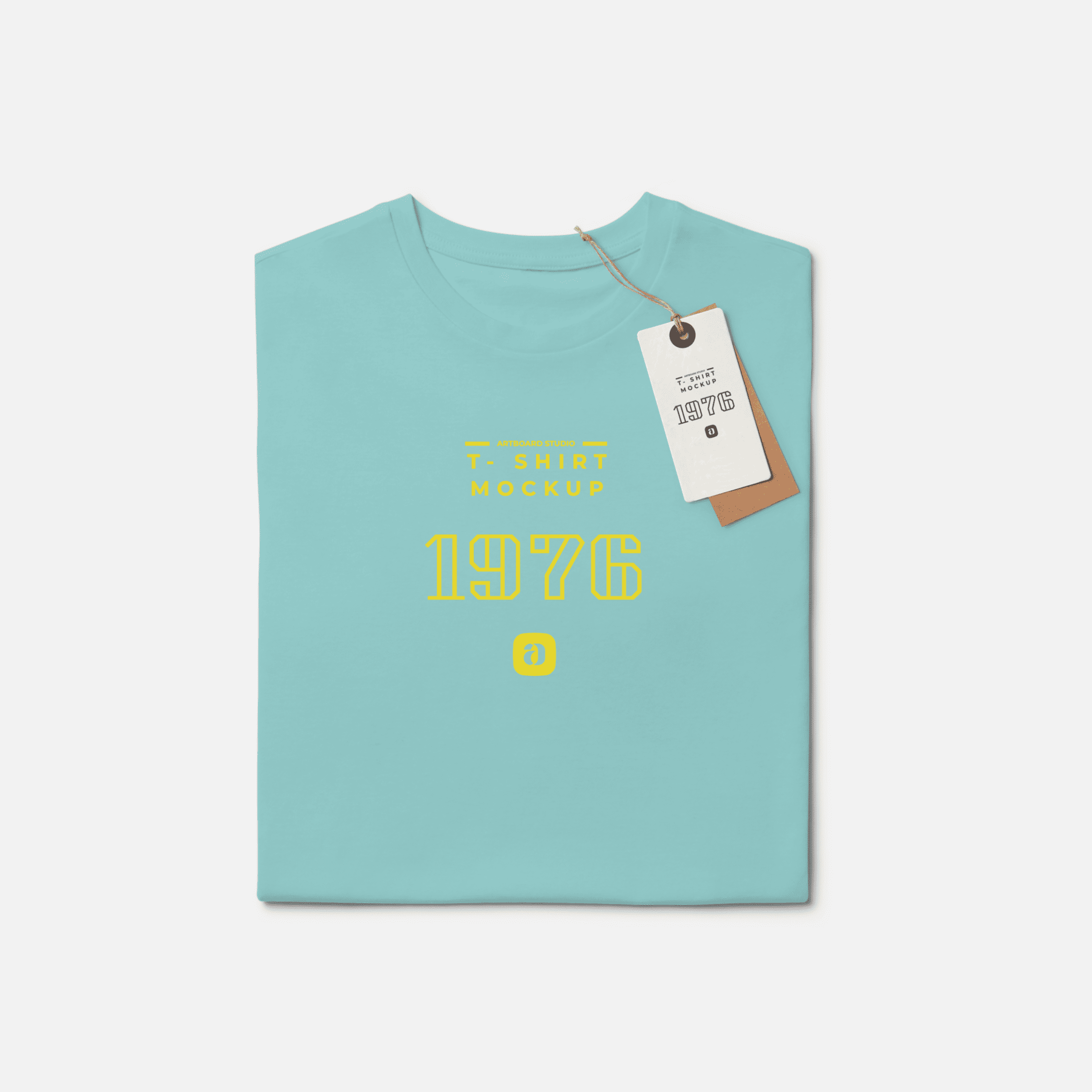 Download T Shirt Mock Up Scene With Tag