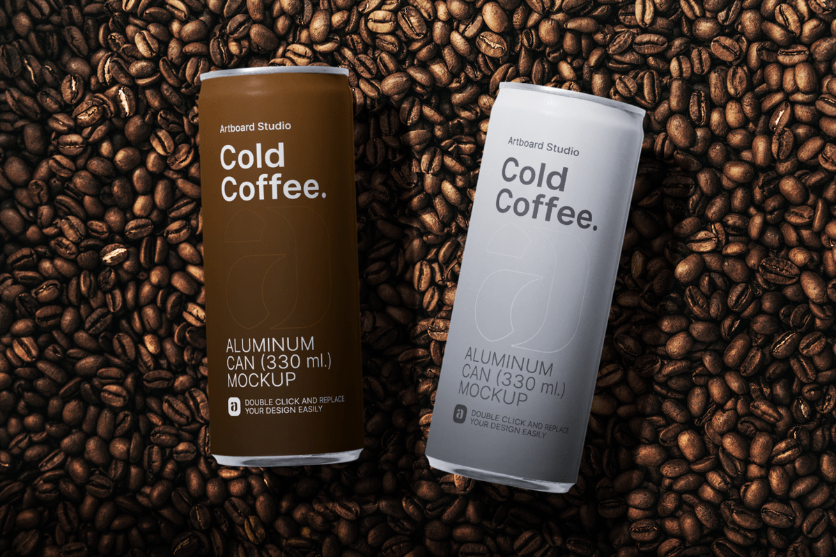 Download Aluminum Can Mockup Template
