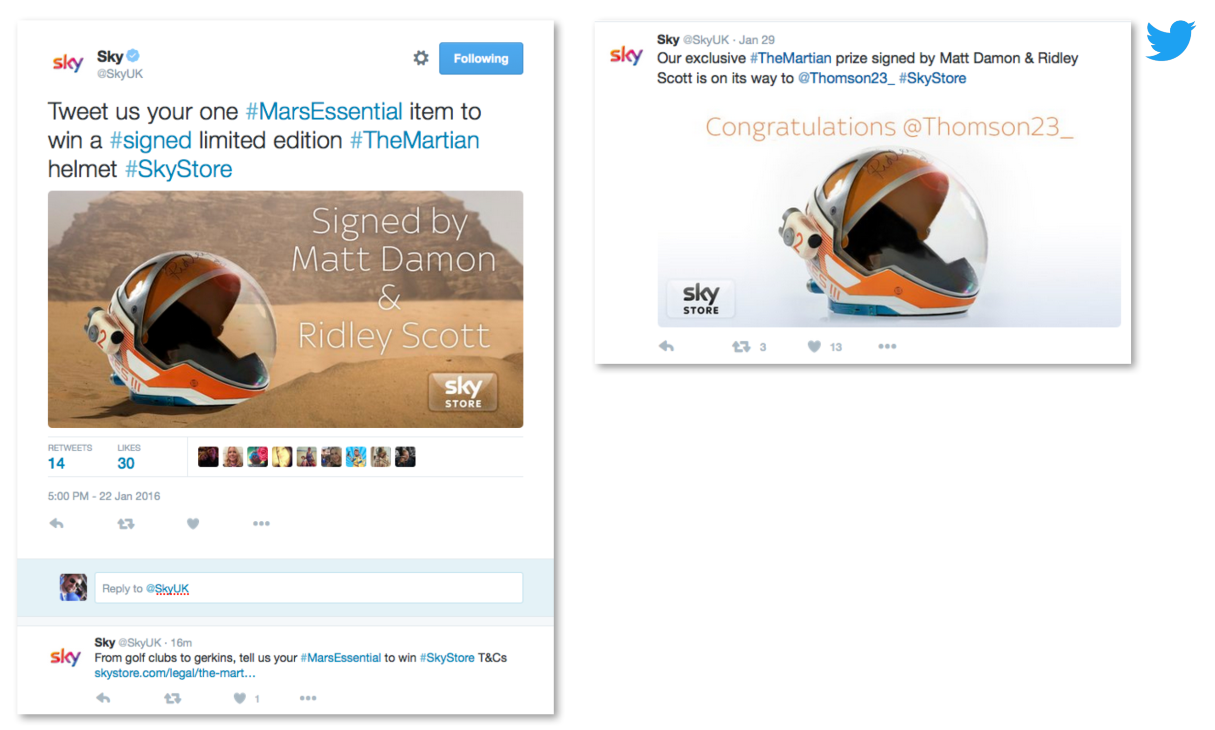 Sky Store – The Martian (Comp. & Result)