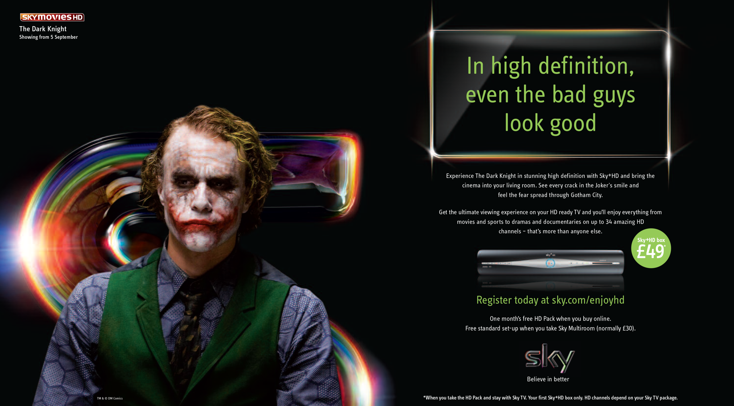 Sky+HD Half Page