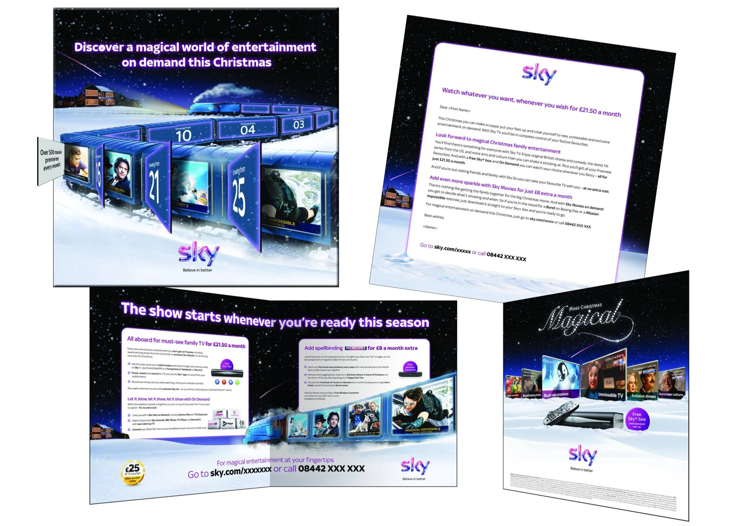 Christmas Advent Die-Cut Mailer