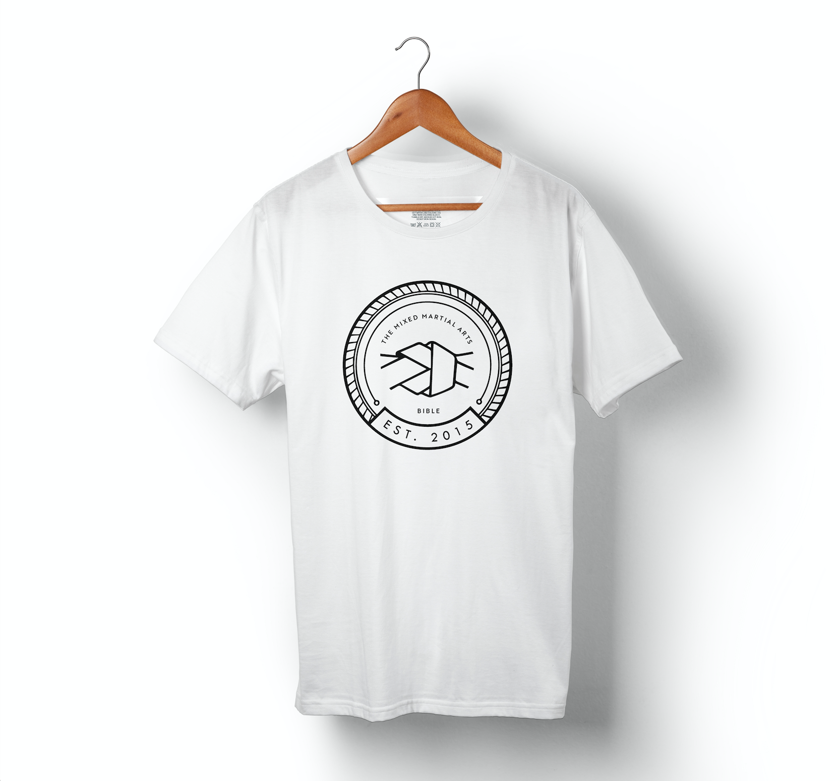 BJJ Large Logo White