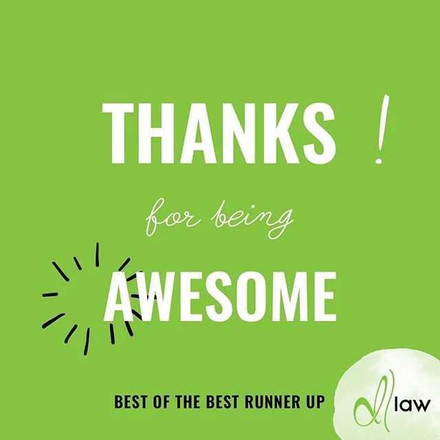 Best of the Best Runner Up! BIG thanks to you! Because of you, Meaghan Delawter and
d|law placed as runner up in Best Attorney and Best Law Firm in the @thefnp Best of the Best. We are so humbled by the support of our community to allow a small business to make it to the top! #grateful #delawterlaw #bestofthebest #mediocrityatitsbest