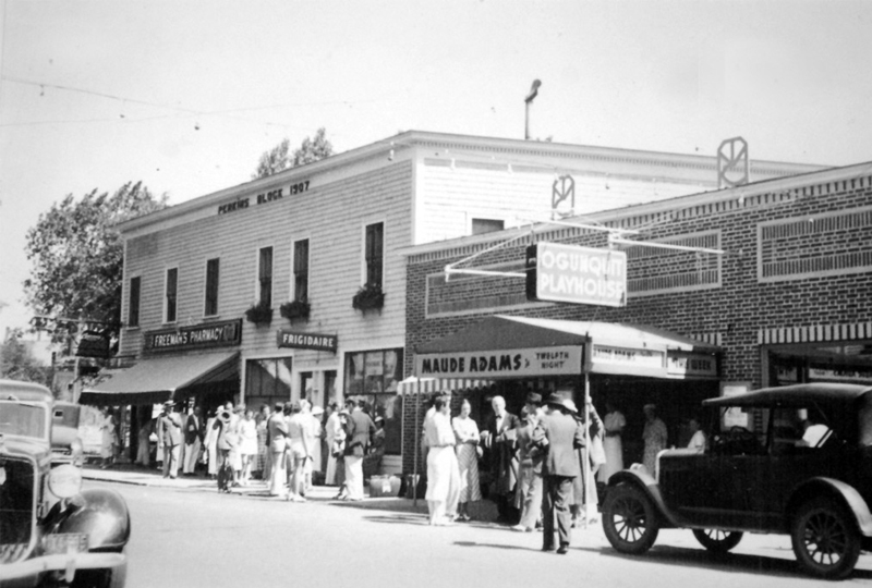 The original Playhouse in downtown Ogunquit, 1933-1936