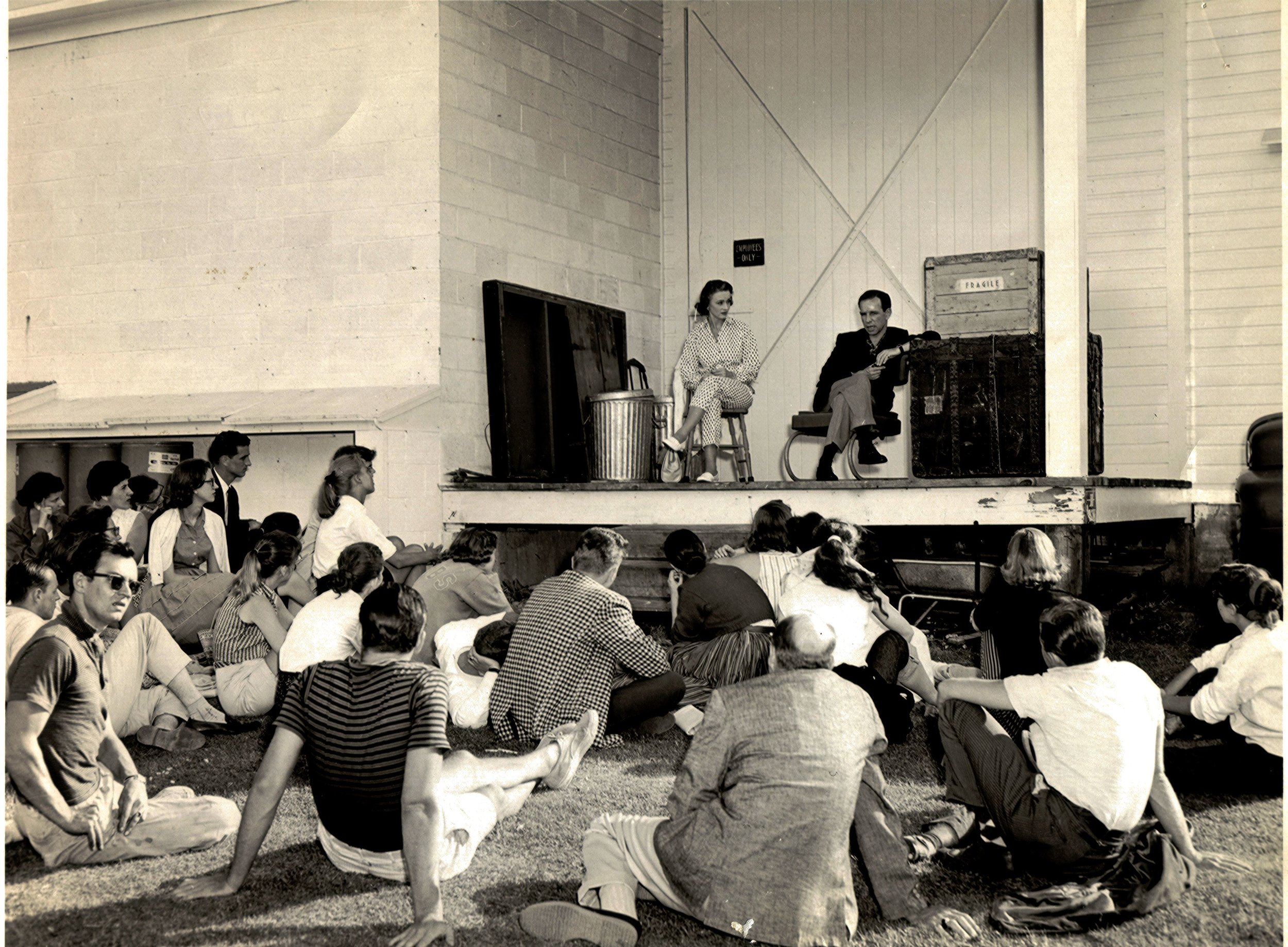 Acting Class lead by Hume Cronyn and Jessica Tandy, 1958