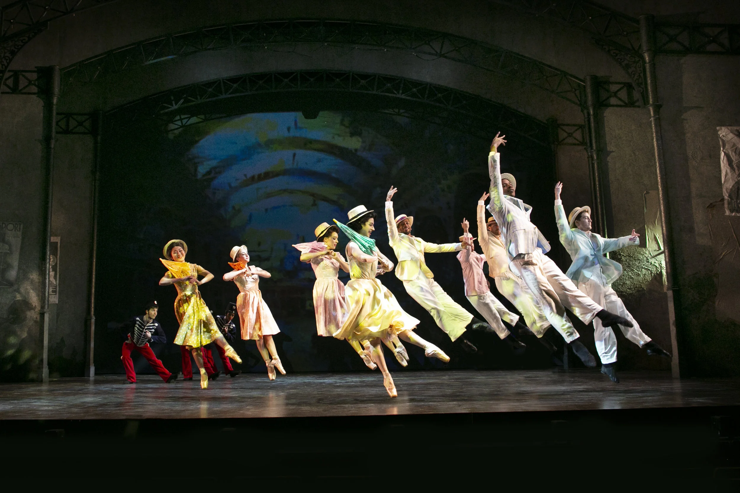 Cast of the 2018 production of An American in Paris. Photo by Julia Russell.