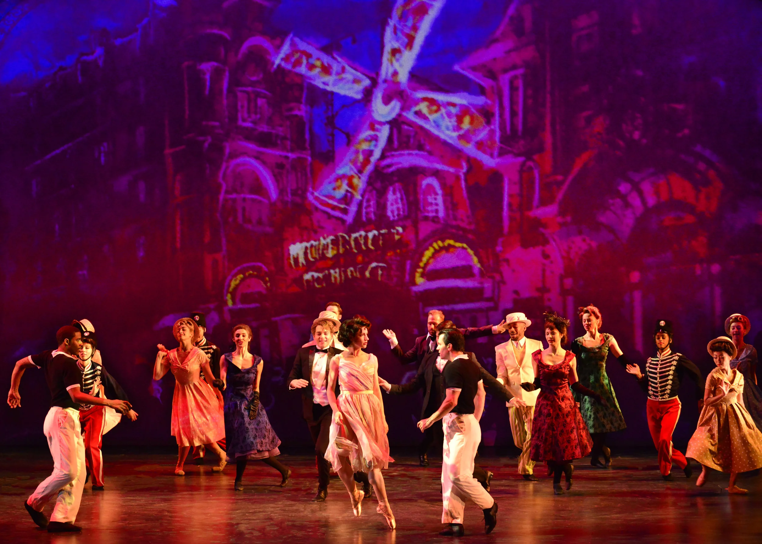 The cast of the 2018 production of An American in Paris. Photo by Gary Ng.