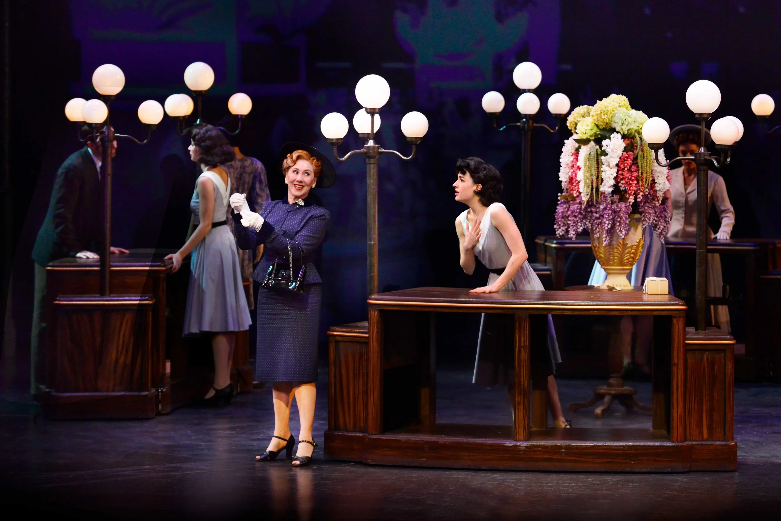 Joanna Glushak, Julie Eicher and cast in the 2018 production of An American in Paris. Photo by Gary Ng.