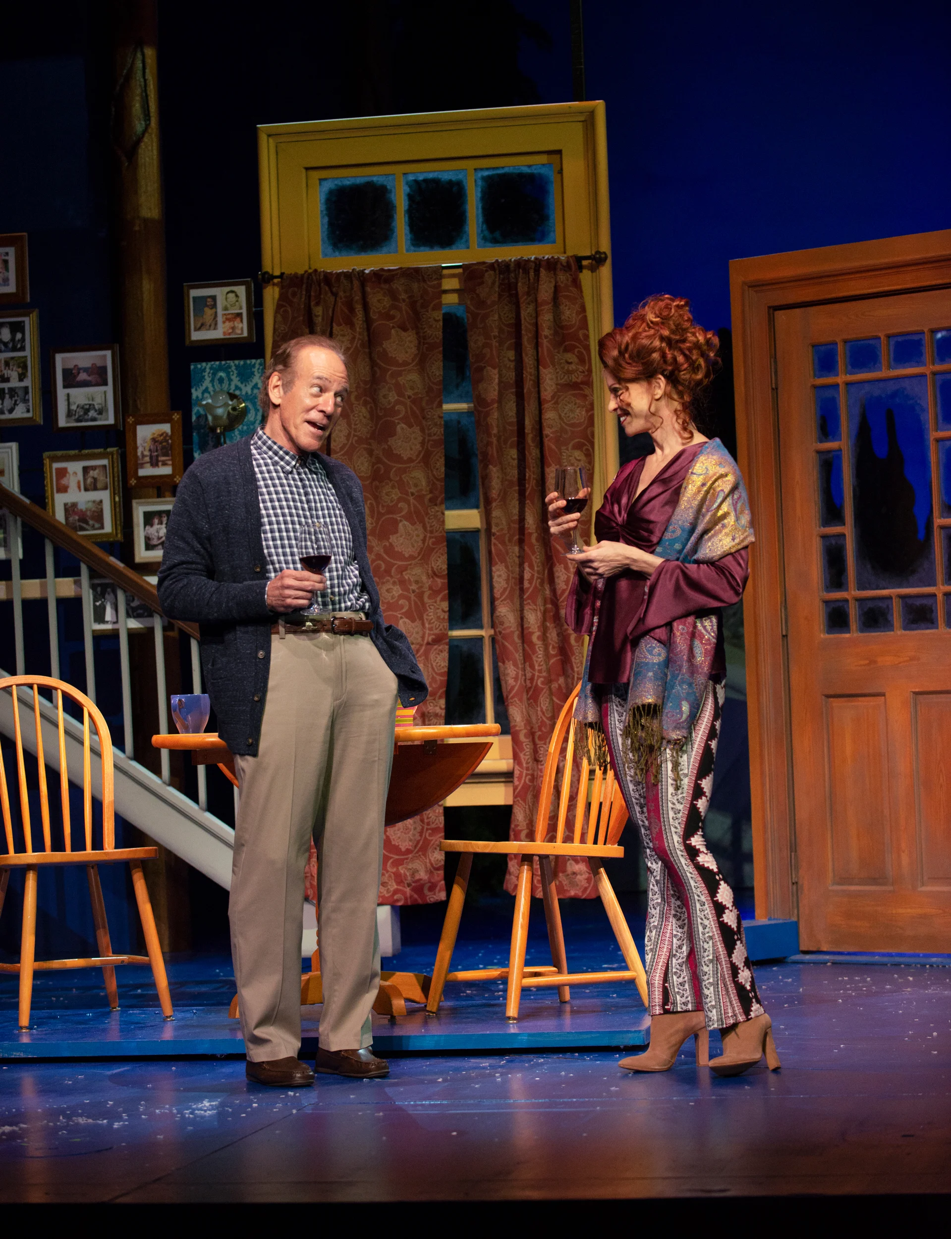 Mark Jacoby and Leslie Stevens in Grumpy Old Men the Musical at the Ogunquit Playhouse. Photo by Gary Ng.