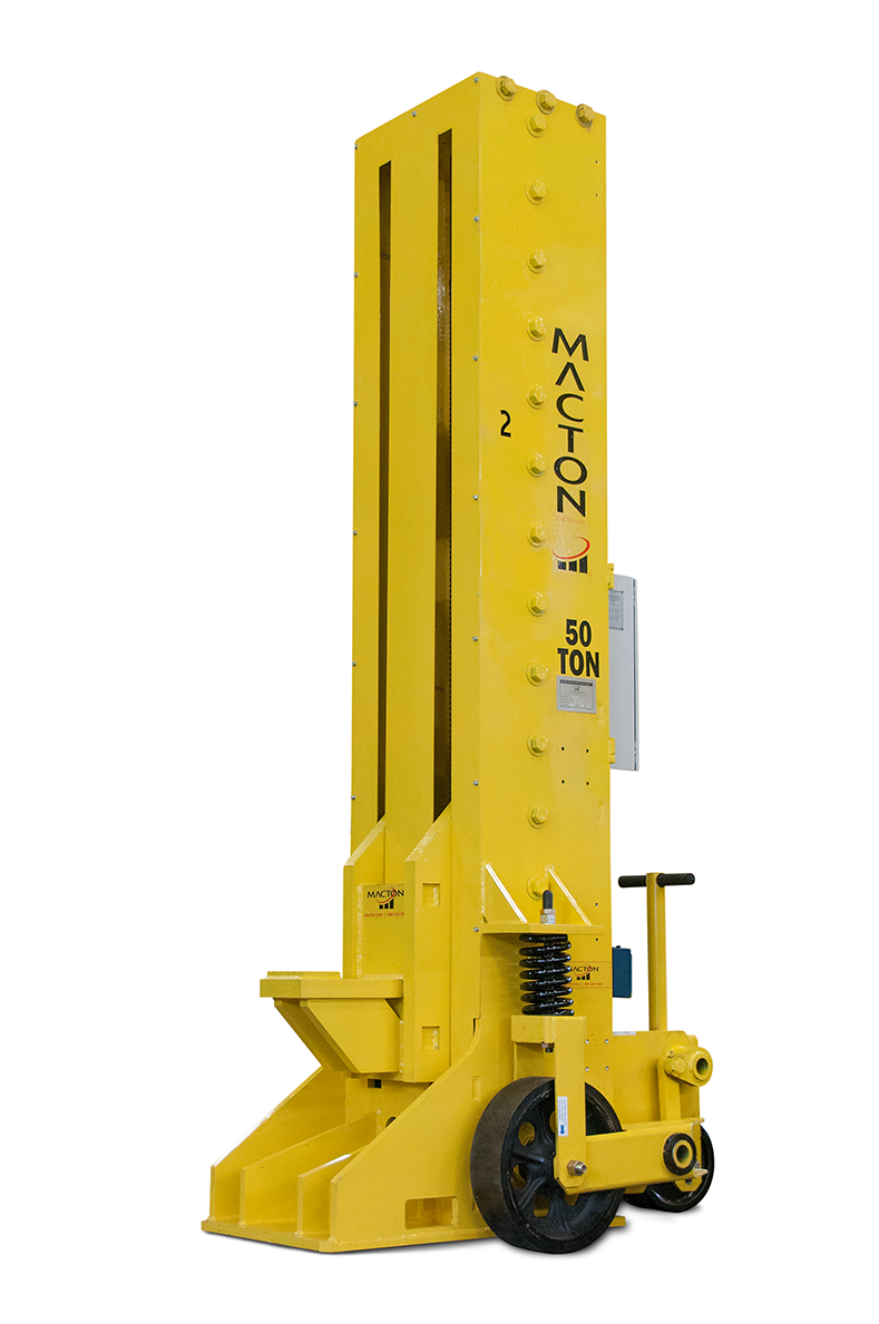 50-Ton Portable Electric Jacks — Macton - Designer and Manufacturer of  Turntable Systems, Lifting and Conveying Systems For Moving Large, Discrete  Loads