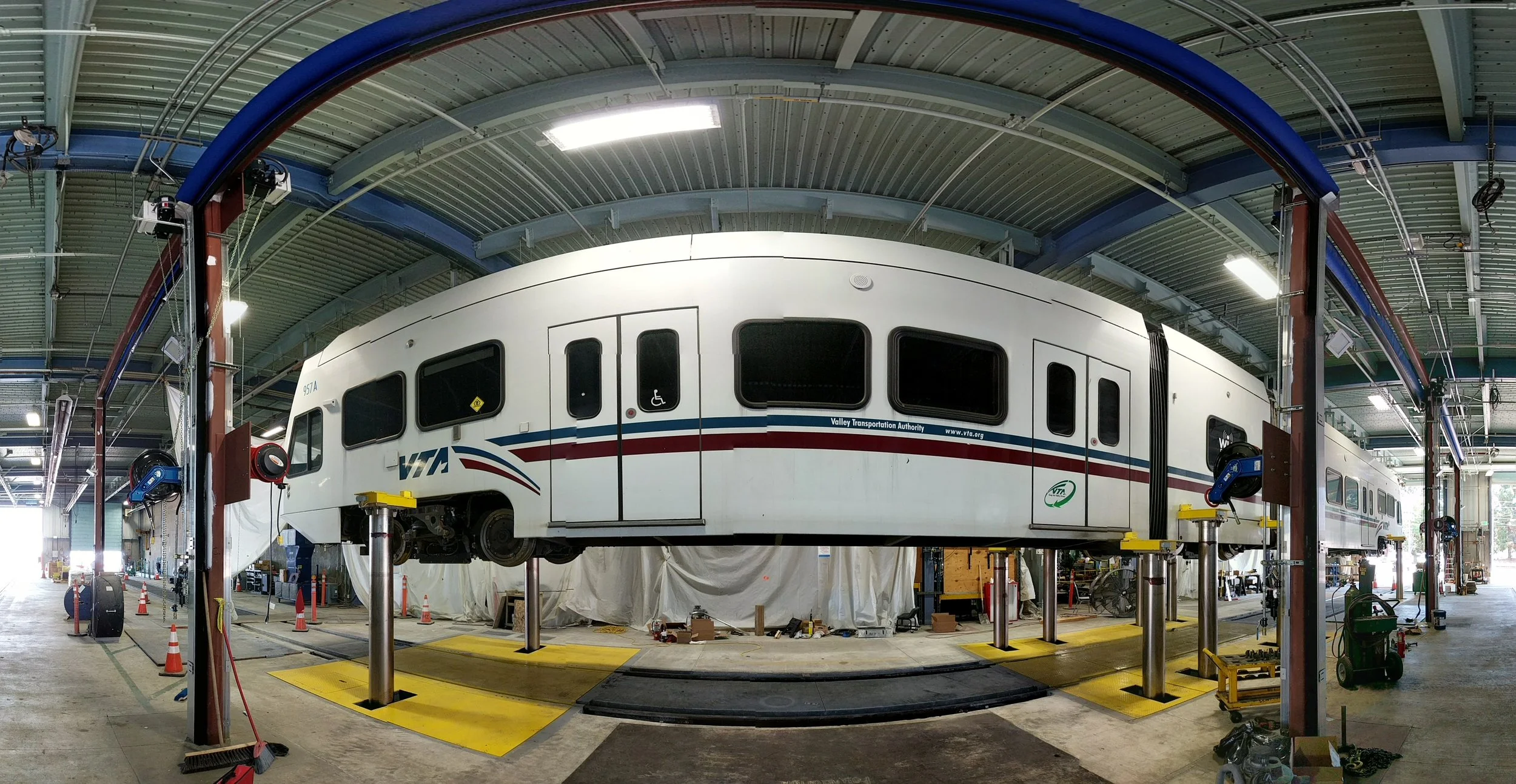 Macton Corporation's Car Hoist at the VTA in San Jose