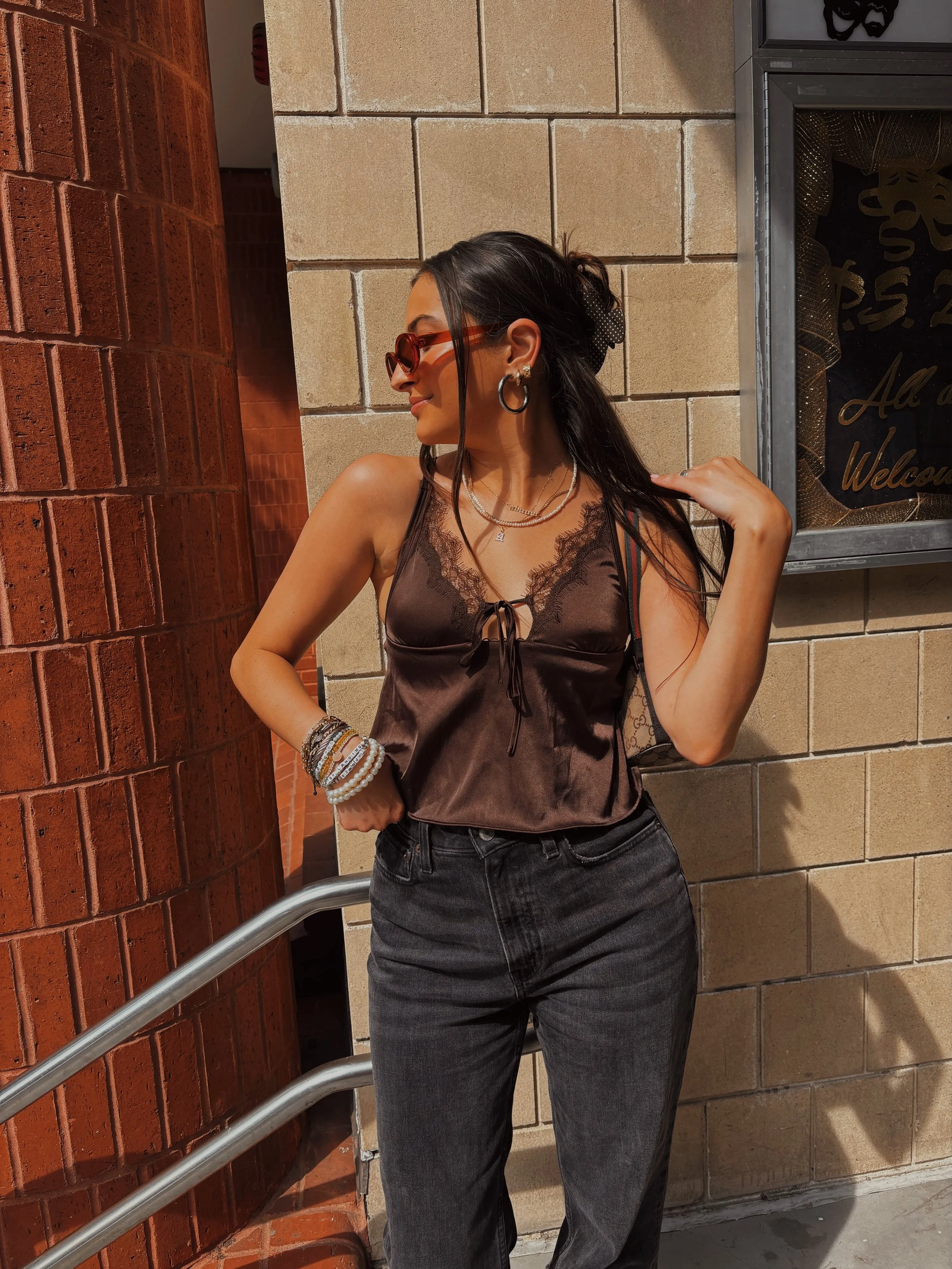 there&rsquo;s more than one pasta reference in this photo dump ✖️🤎🪩🍝💫✨ #KILLERQUEEN 
&bull;
&bull;
&bull;
&bull;
&bull;
&bull;
&bull;
#nycsummeroutfitideas #nycsummeroutfits #nycoutfitideas #nyceats