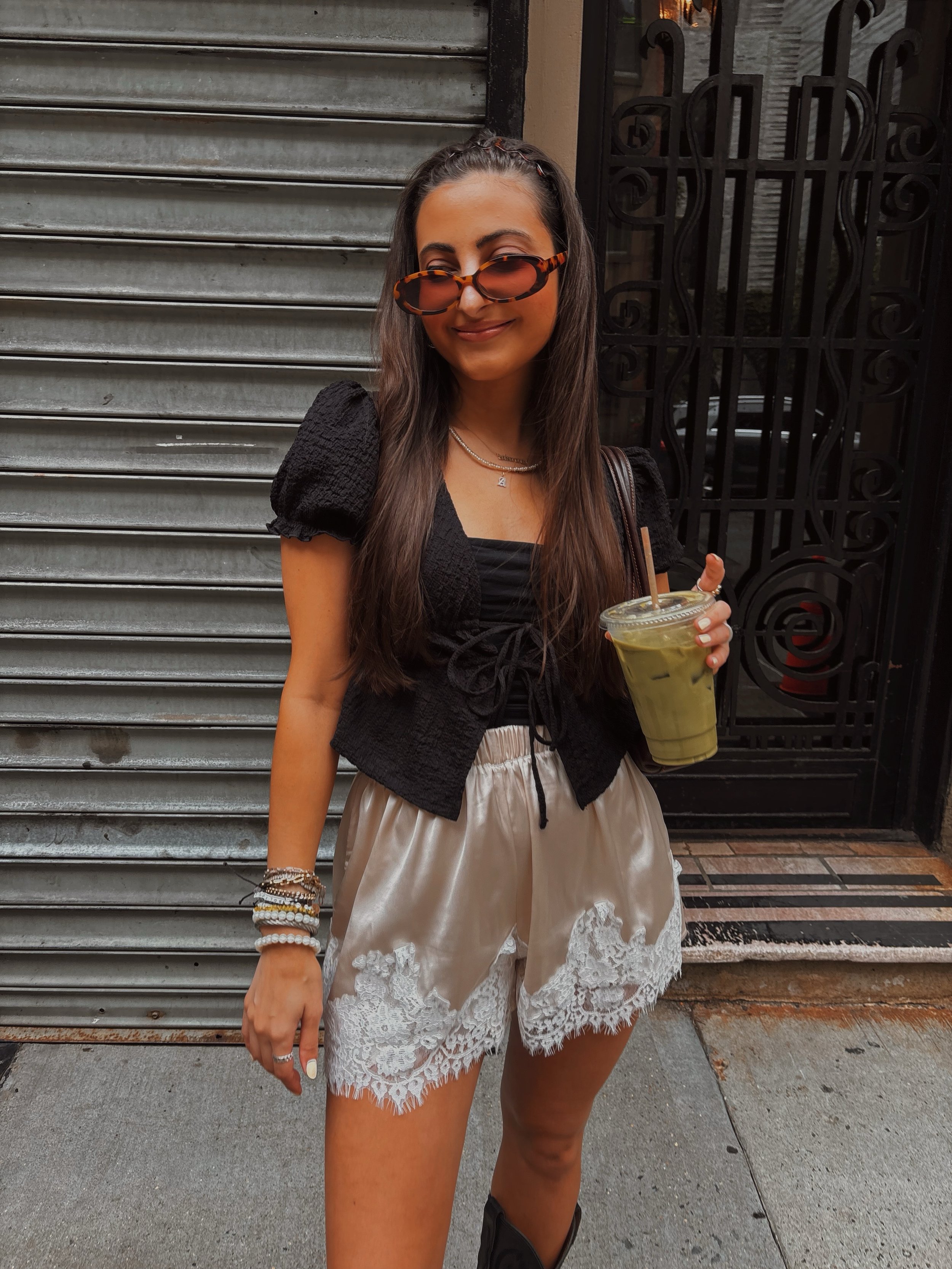 saturday 🍵 matcha ✖️🤎🪩🌞🥀💫✨ #KILLERQUEEN 
&bull;
&bull;
&bull;
&bull;
&bull;
&bull;
&bull;
#saturdayvibes #summeroutfitideas #summeroutfits #nycvibes