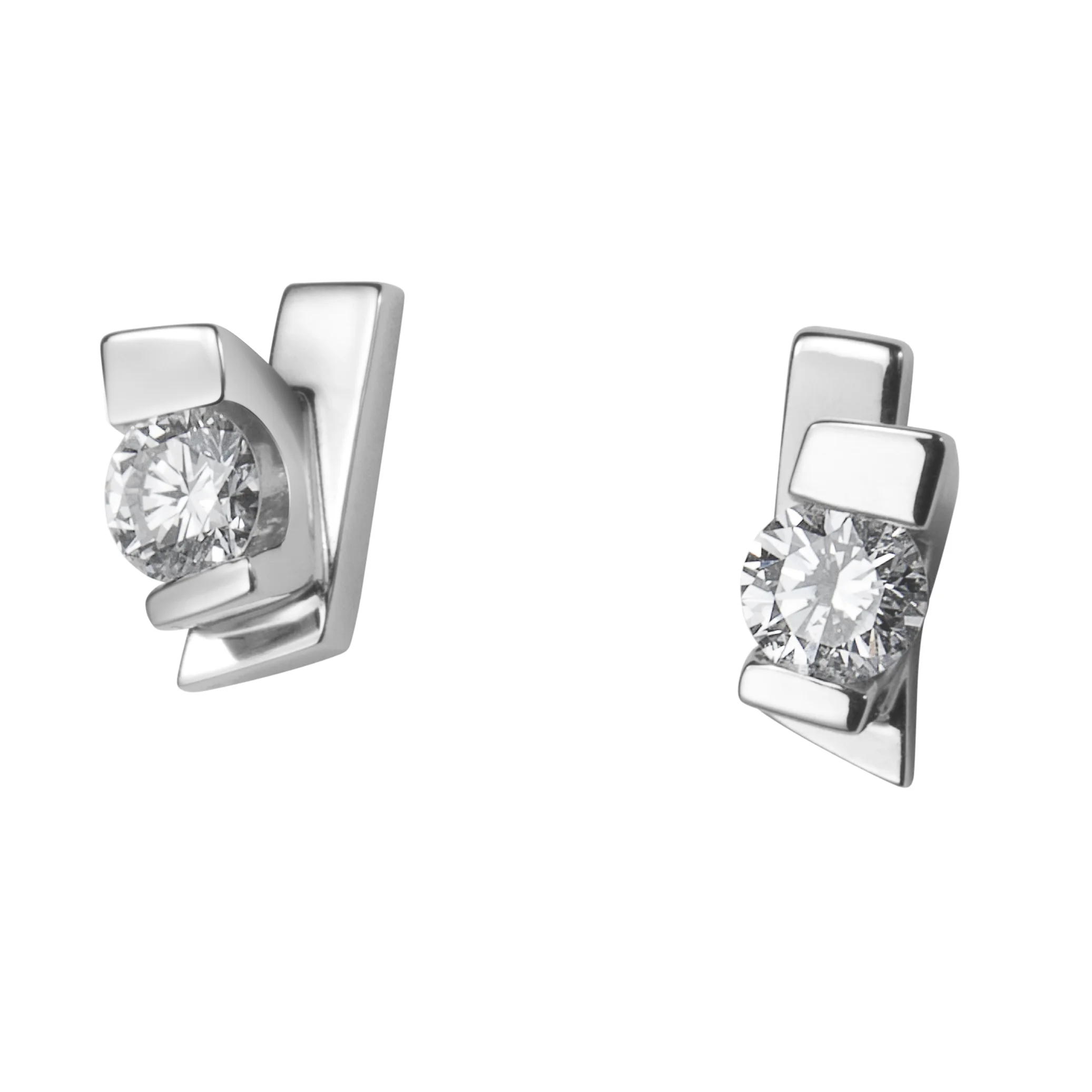 Boucles d'oreilles "Gondole" diamants